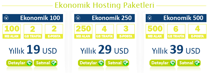 Ekonomik Hosting Paketleri