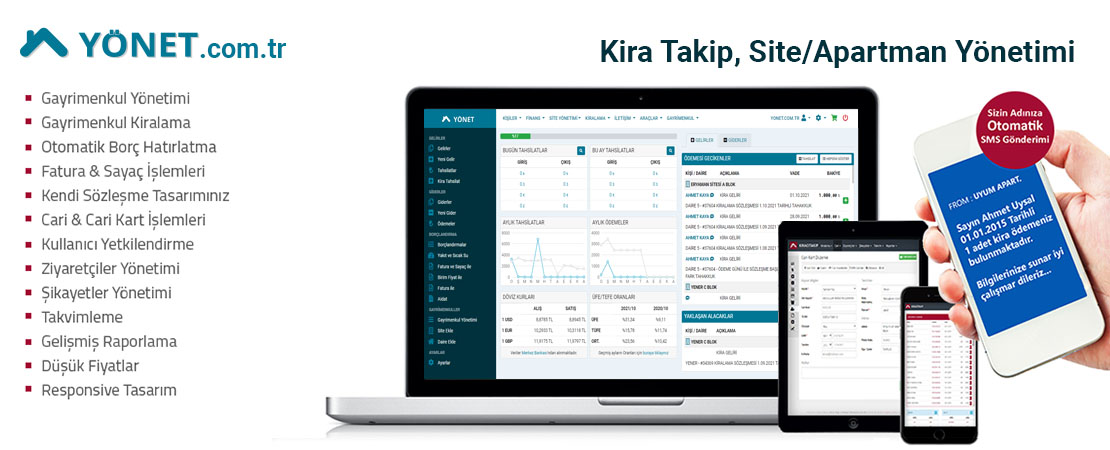 KiraciTakip.com - Online Kira Takip Programı